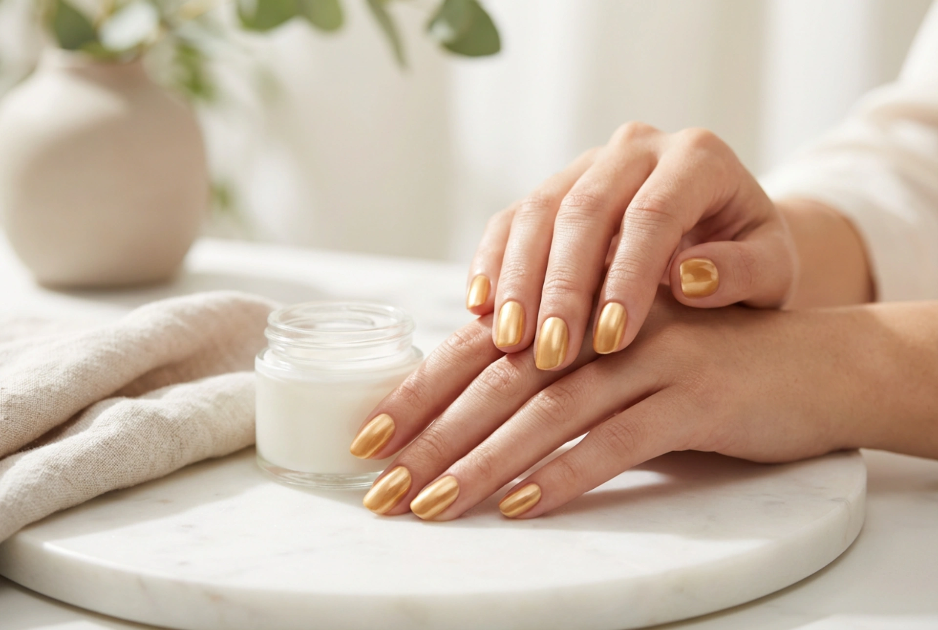 Smalto Semipermanente Dorato: Applicazione Liscia, Brillantezza Uniforme e Idee di Stile