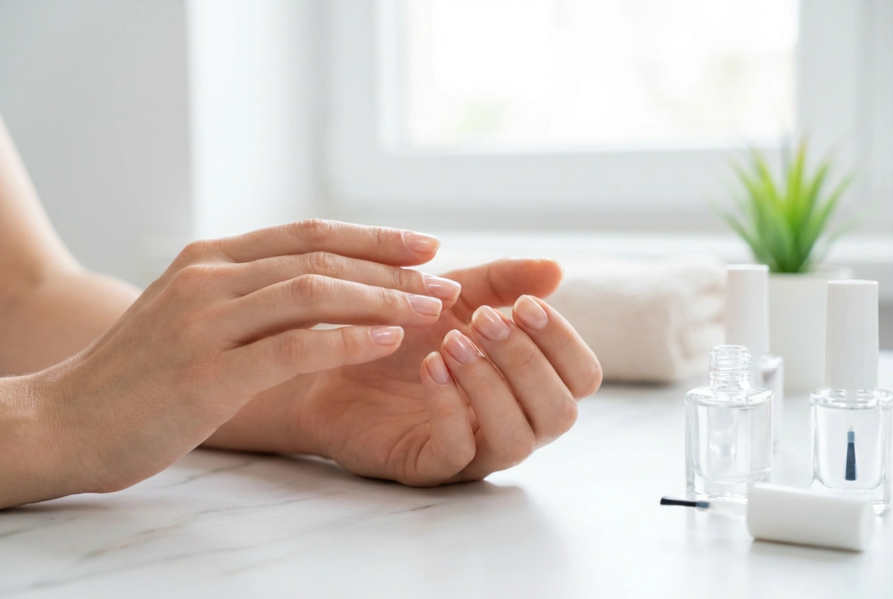 Smalto semipermanente trasparente: brillantezza delicata, stratificazione, top coat