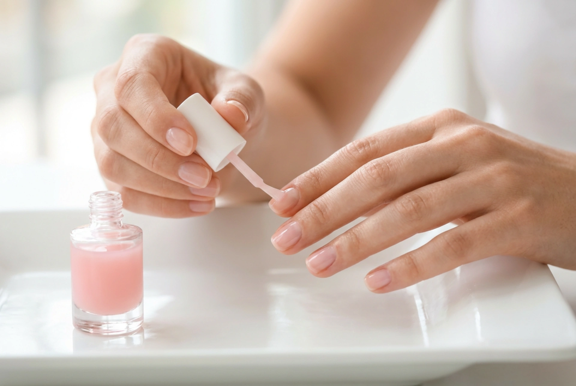 Trattamento per unghie rosa: colore delicato, cura e lucentezza