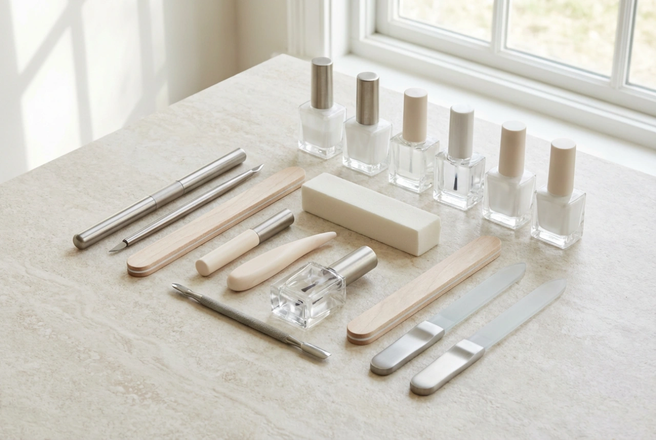 Kit professionale per la cura delle unghie: elementi, configurazioni ed ergonomia
