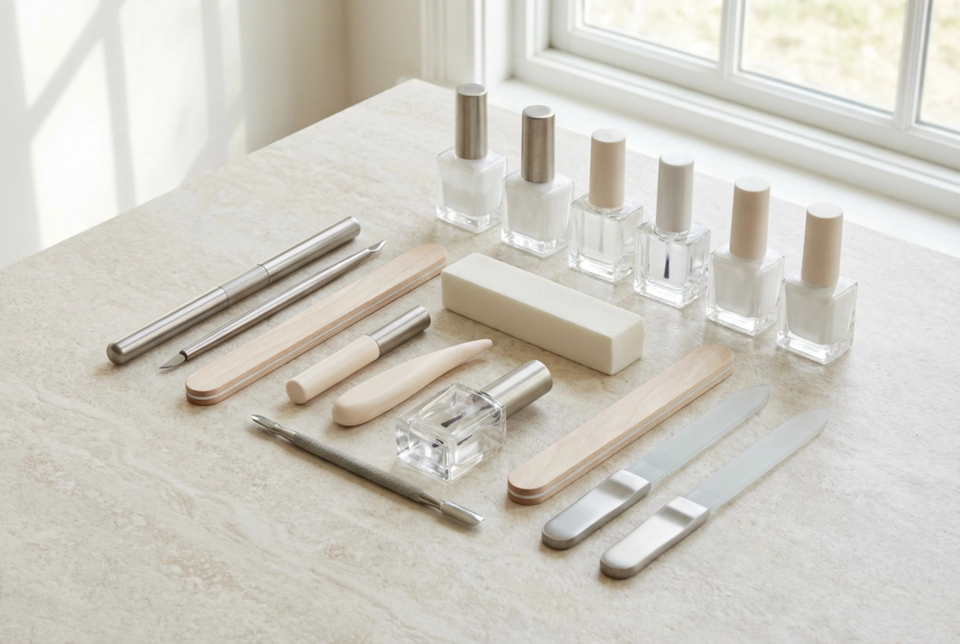 Kit professionale per la cura delle unghie: elementi, configurazioni ed ergonomia