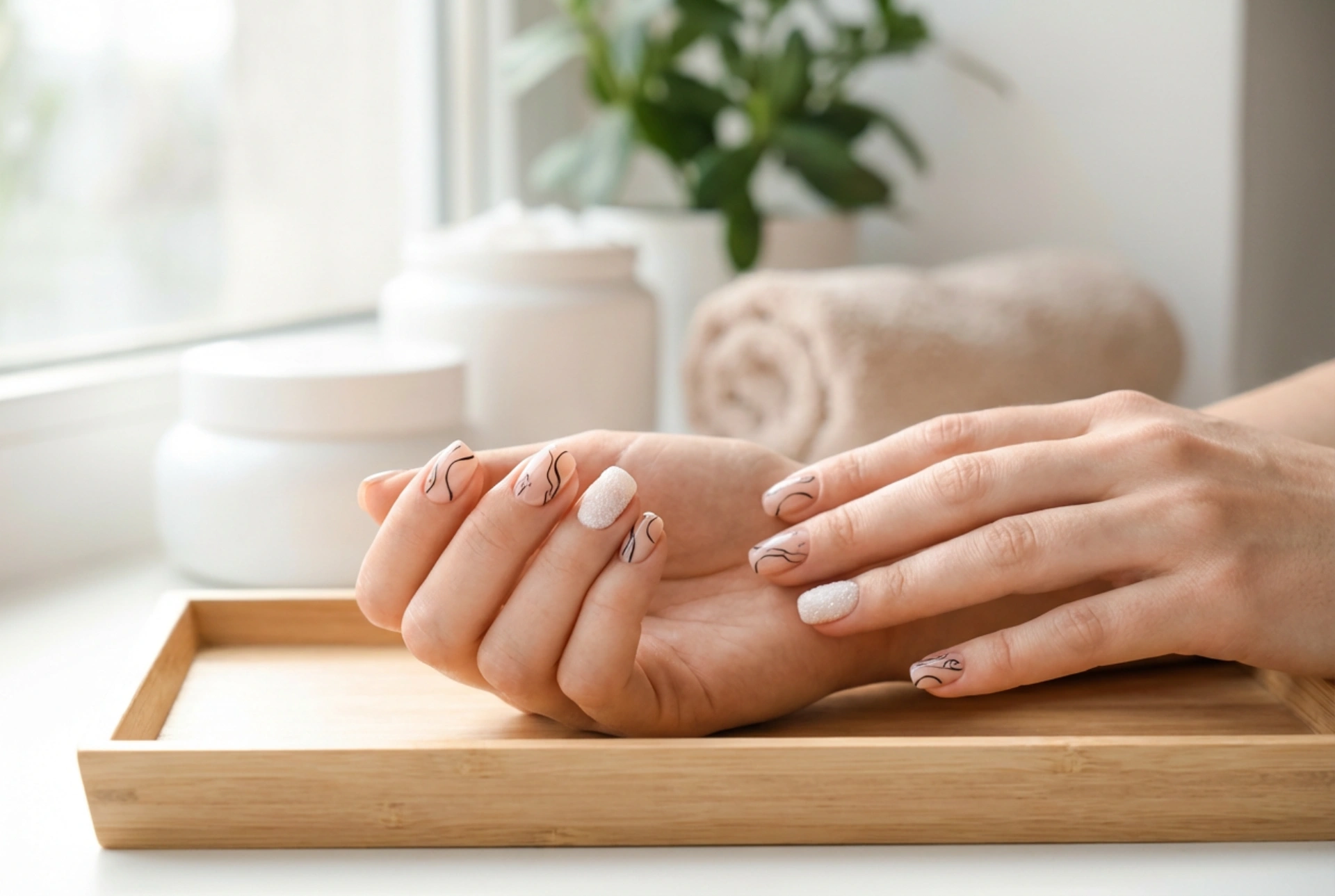 Gel per nail art: tecniche di line art, effetto zucchero e fissaggio senza crepe