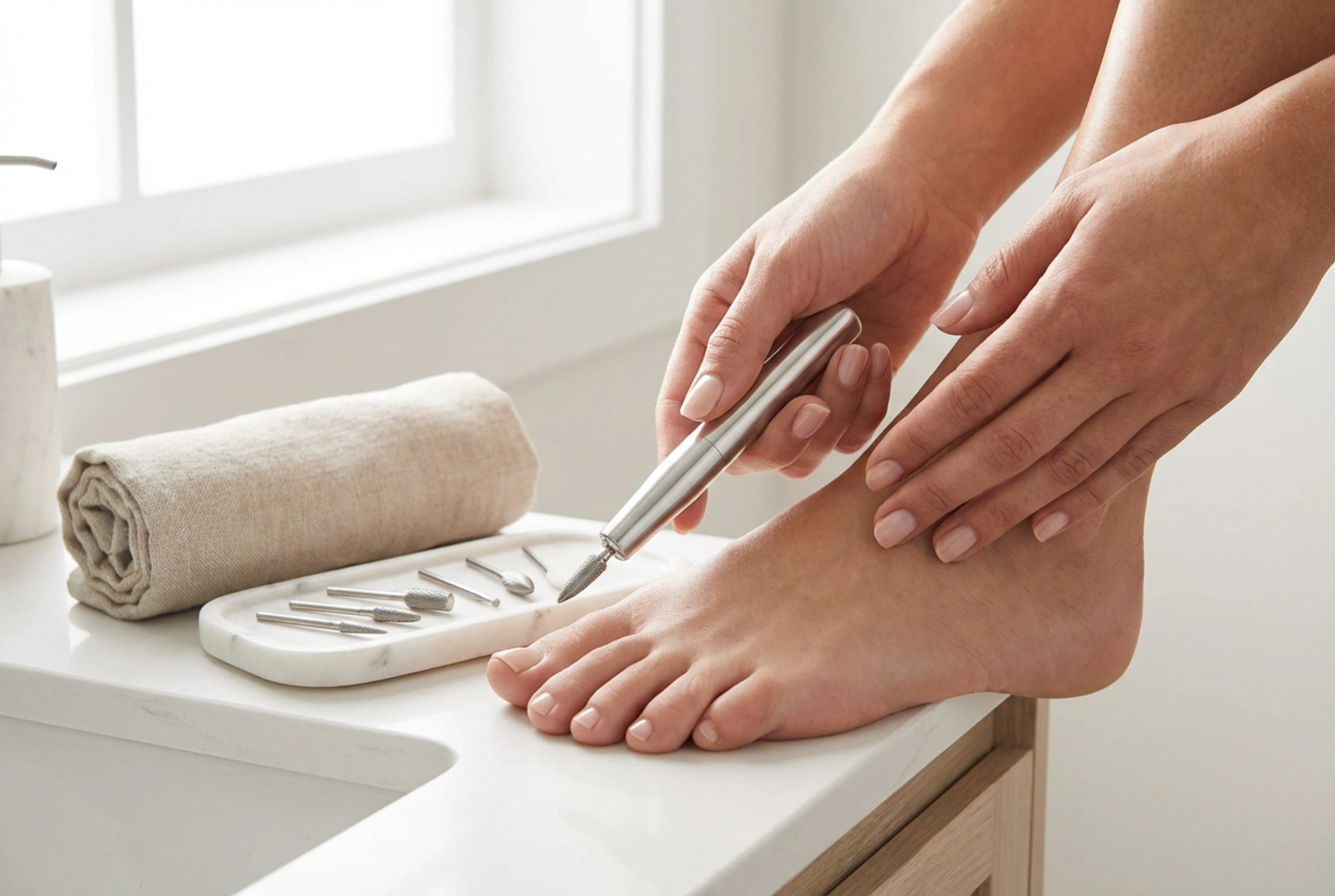 La fresa per pedicure: preparazione del piede, punte e tecnica di utilizzo