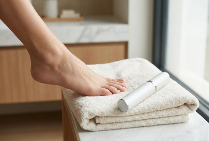 Rullo elettrico per piedi: preparazione della pelle, movimenti e pulizia