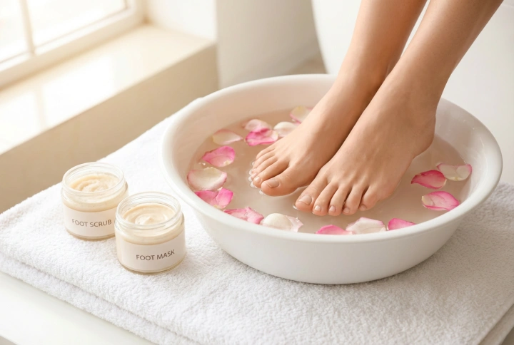 Pedicure SPA a casa: come ricreare un trattamento rilassante con pediluvio, scrub e maschera