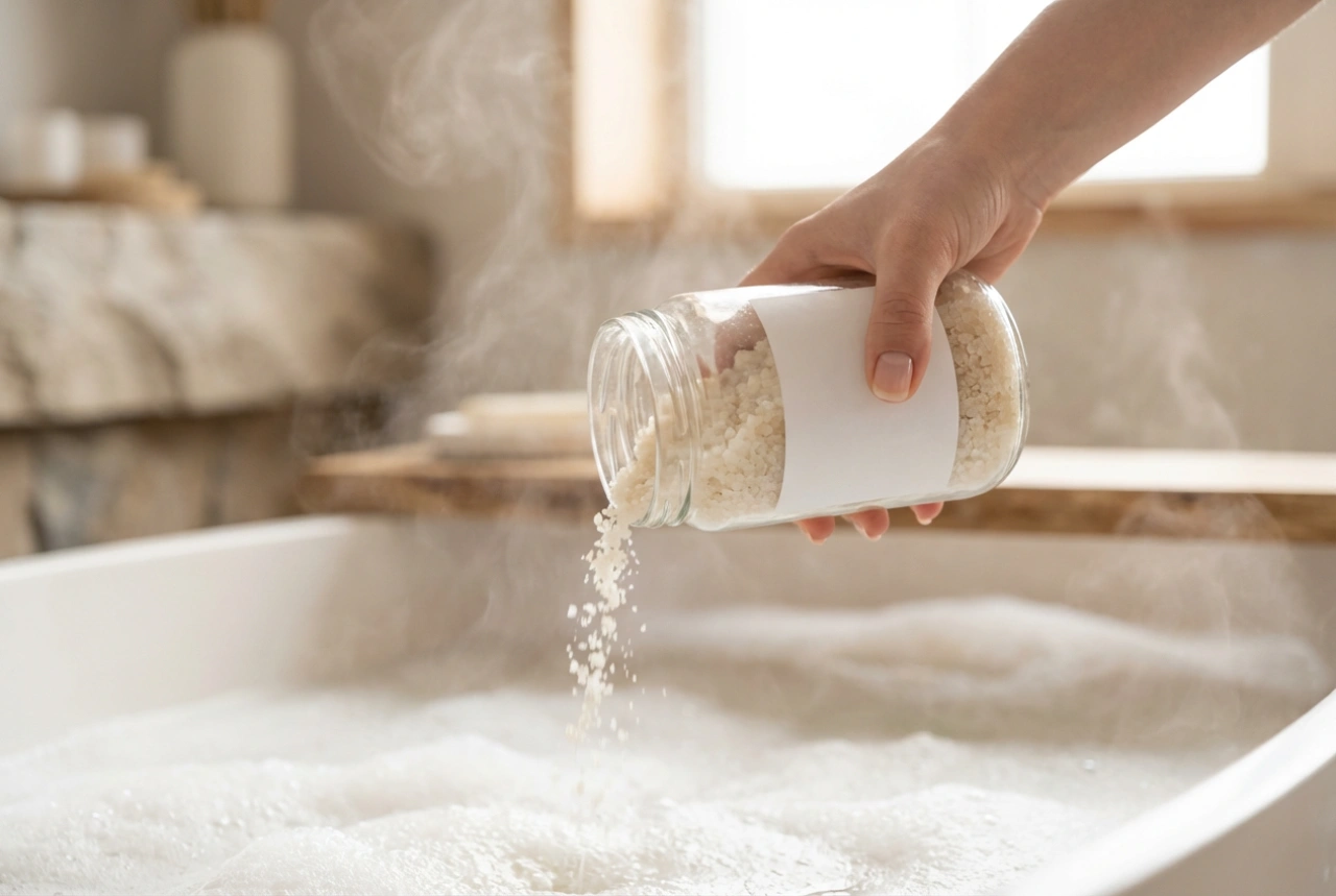 Sale di magnesio per il bagno: una rilassante spa domestica passo dopo passo