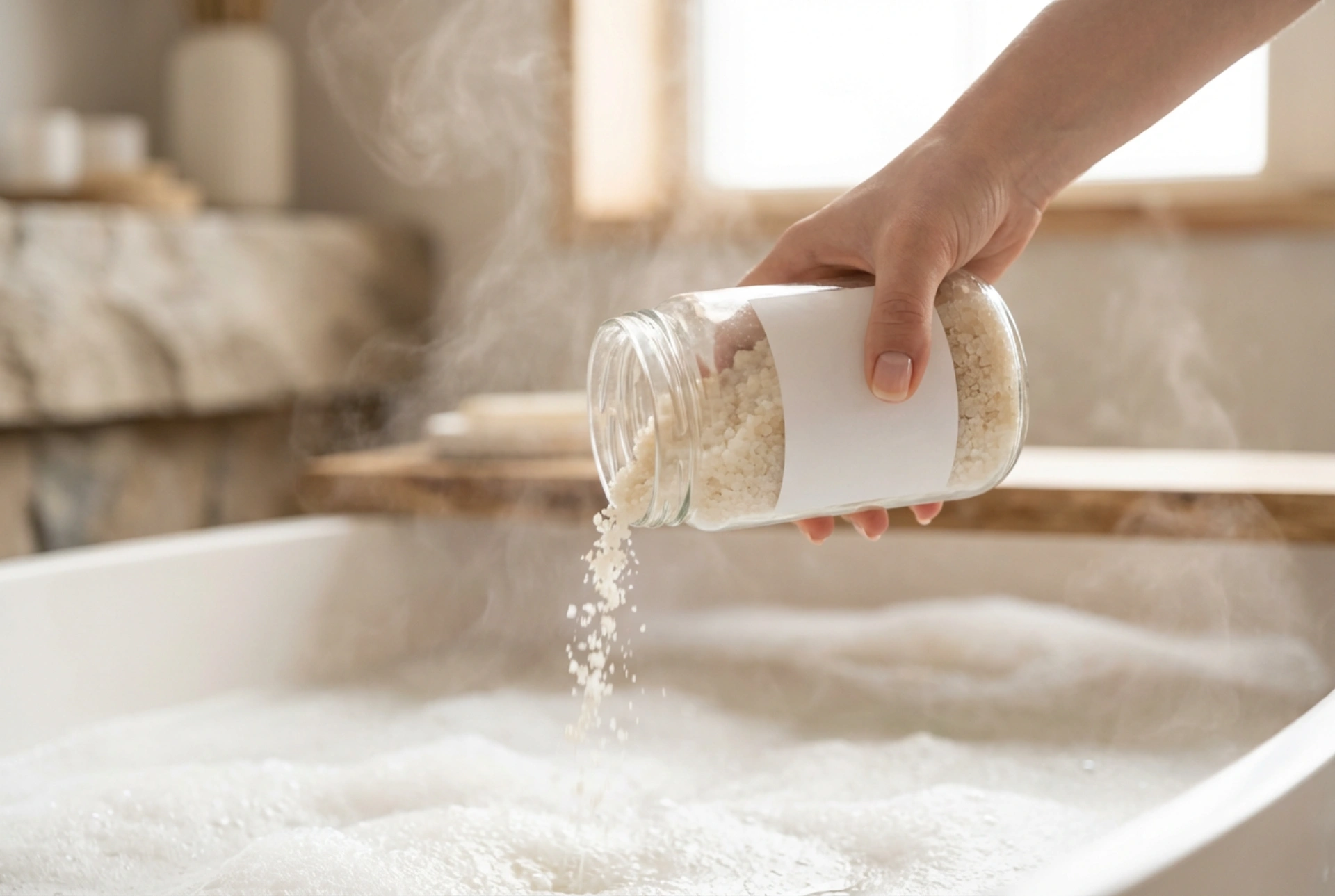 Sale di magnesio per il bagno: una rilassante spa domestica passo dopo passo