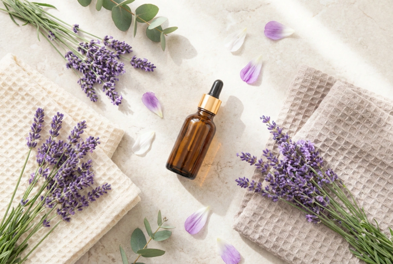 Olio essenziale di lavanda naturale nella cura della pelle: bagno, nebbia, massaggio