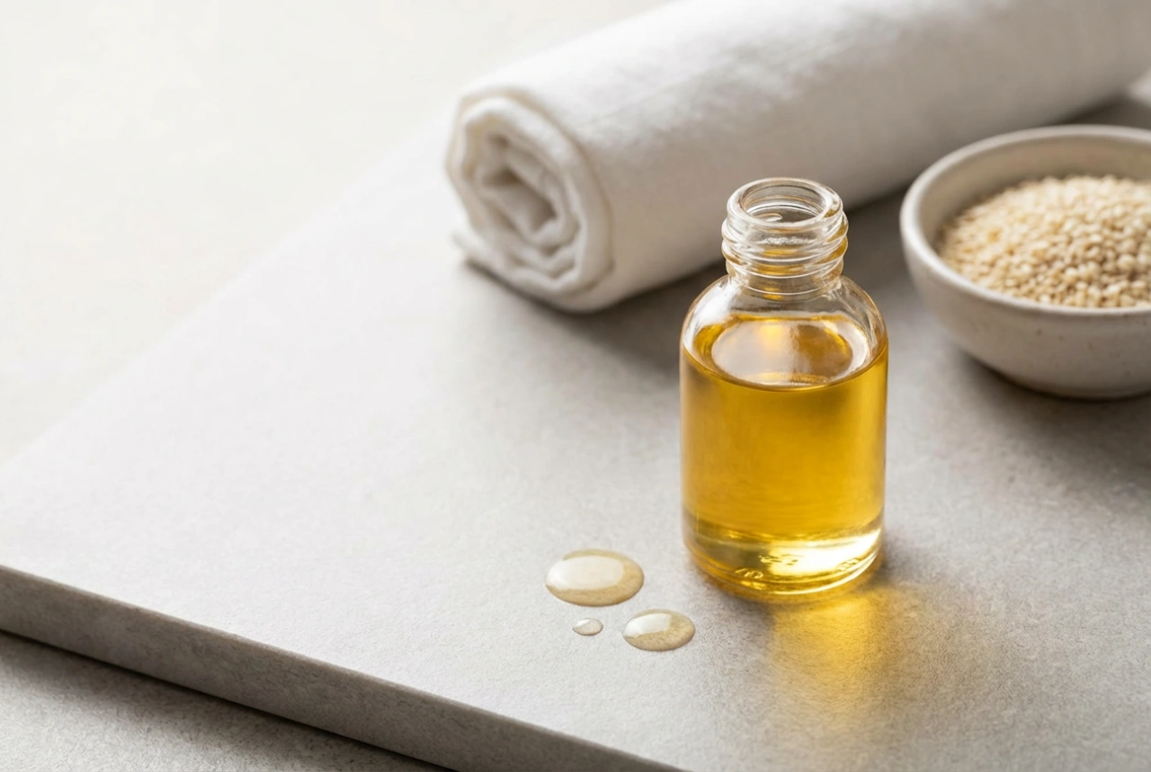 Olio di sesamo per il massaggio: proprietà e semplice applicazione