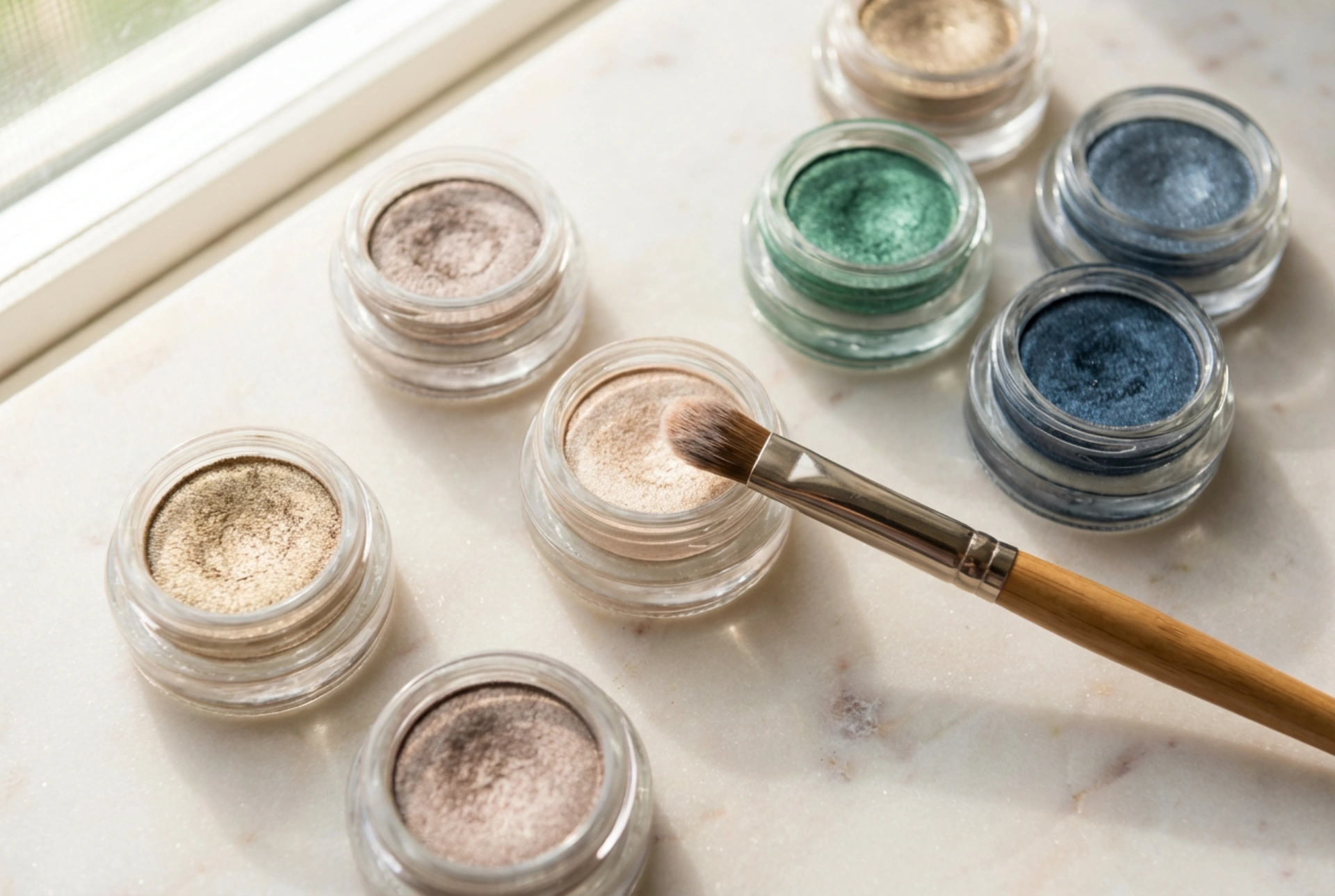 Ombretti scintillanti: intensità senza fallout, tecniche di applicazione