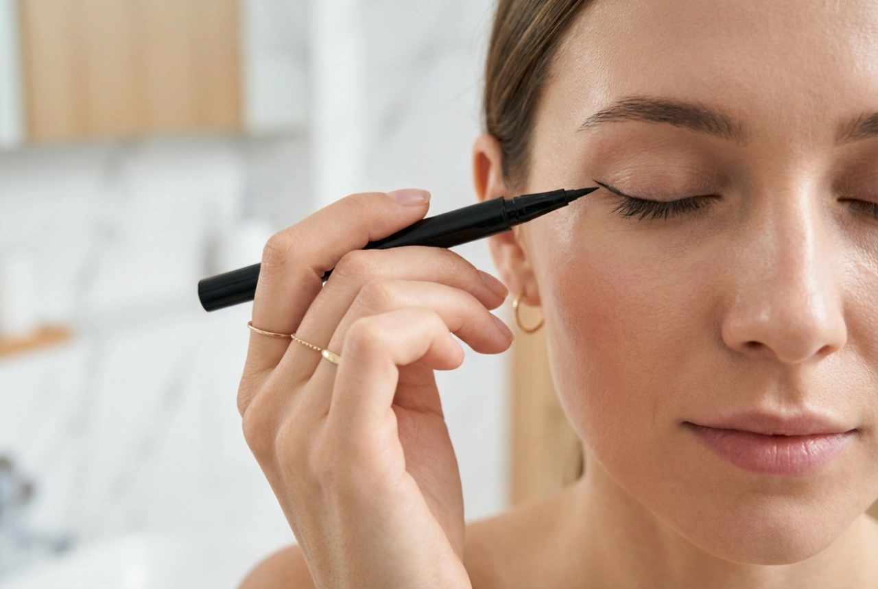 Come fare la linea con l'eyeliner: impugnatura dell'applicatore, angoli e finiture