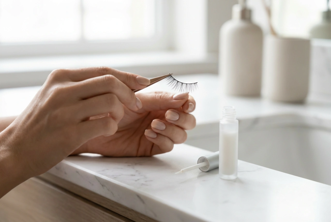Ciglia finte a striscia: preparazione, colla, applicazione e rimozione