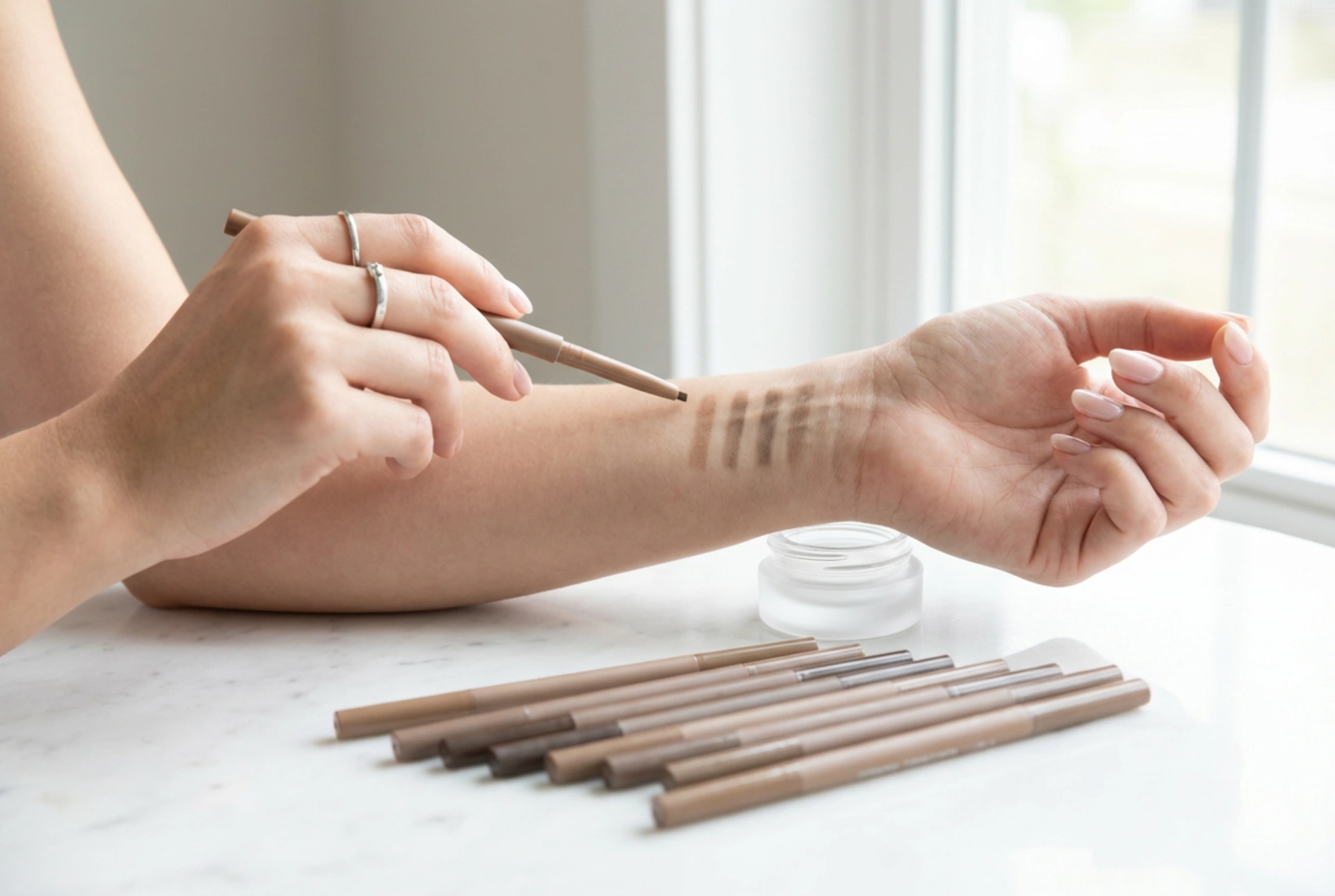 Matita per sopracciglia per principianti: scelta della tonalità e tecnica di applicazione