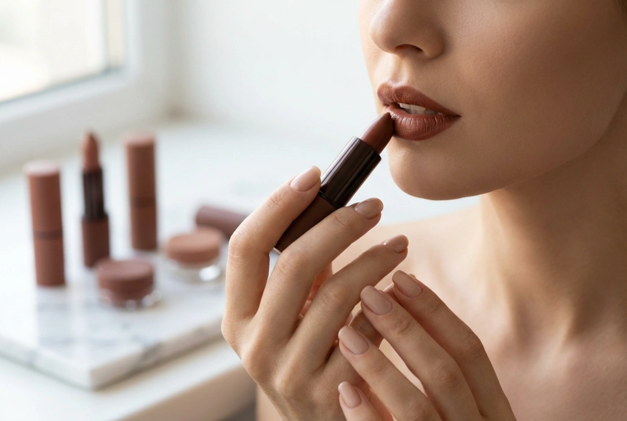 Rossetto marrone: come scegliere la sfumatura adatta alla carnagione e applicarlo con precisione