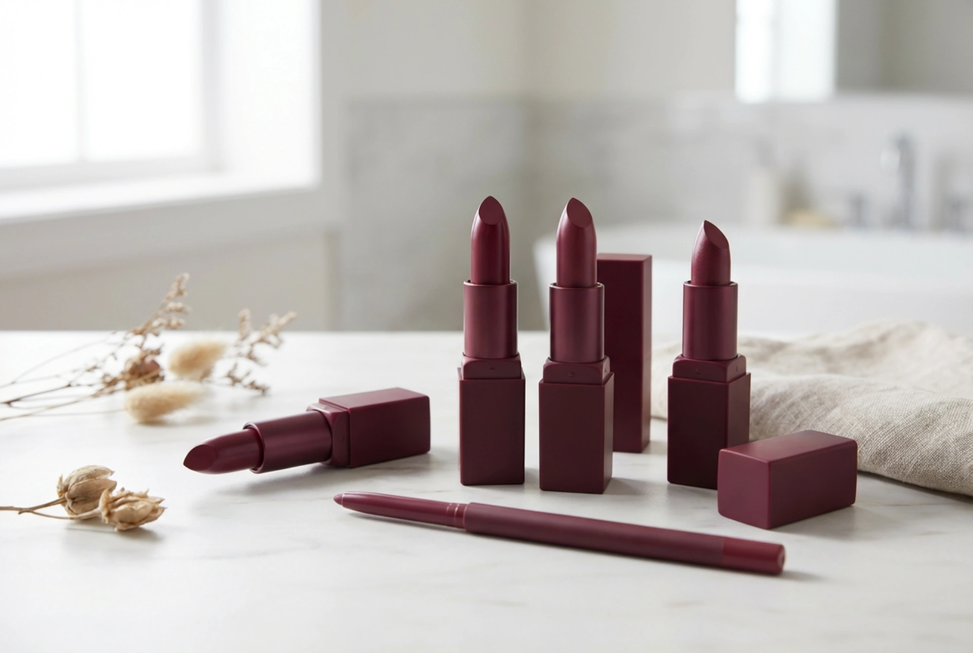 Rossetto bordeaux: come scegliere la tonalità e definire un contorno labbra perfetto