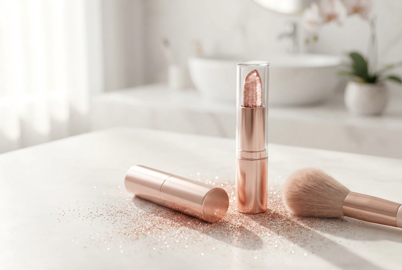 Rossetto glitterato: come applicarlo per una brillantezza uniforme e duratura