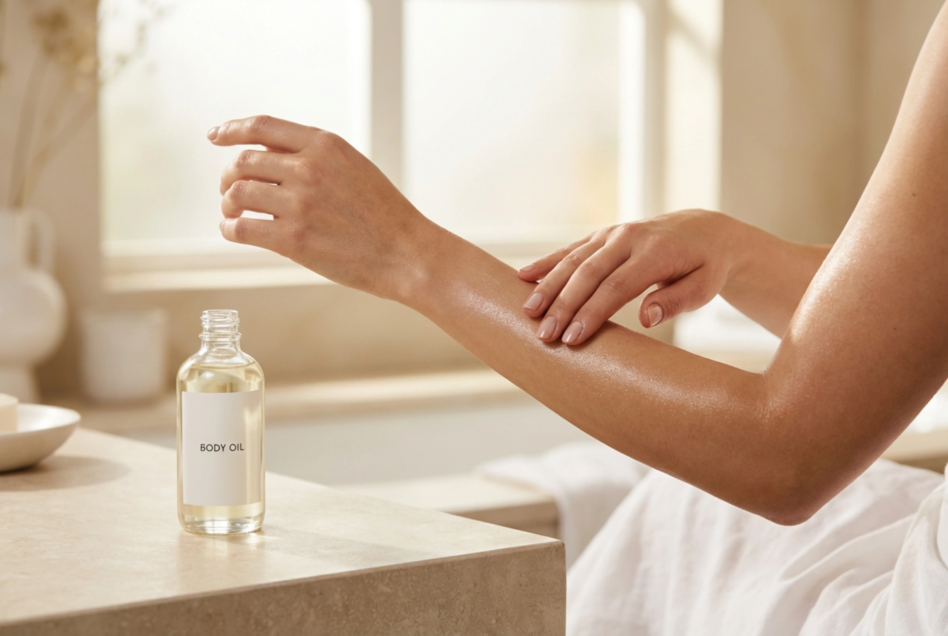 Olio per massaggio corpo: preparazione della pelle e movimenti delle mani