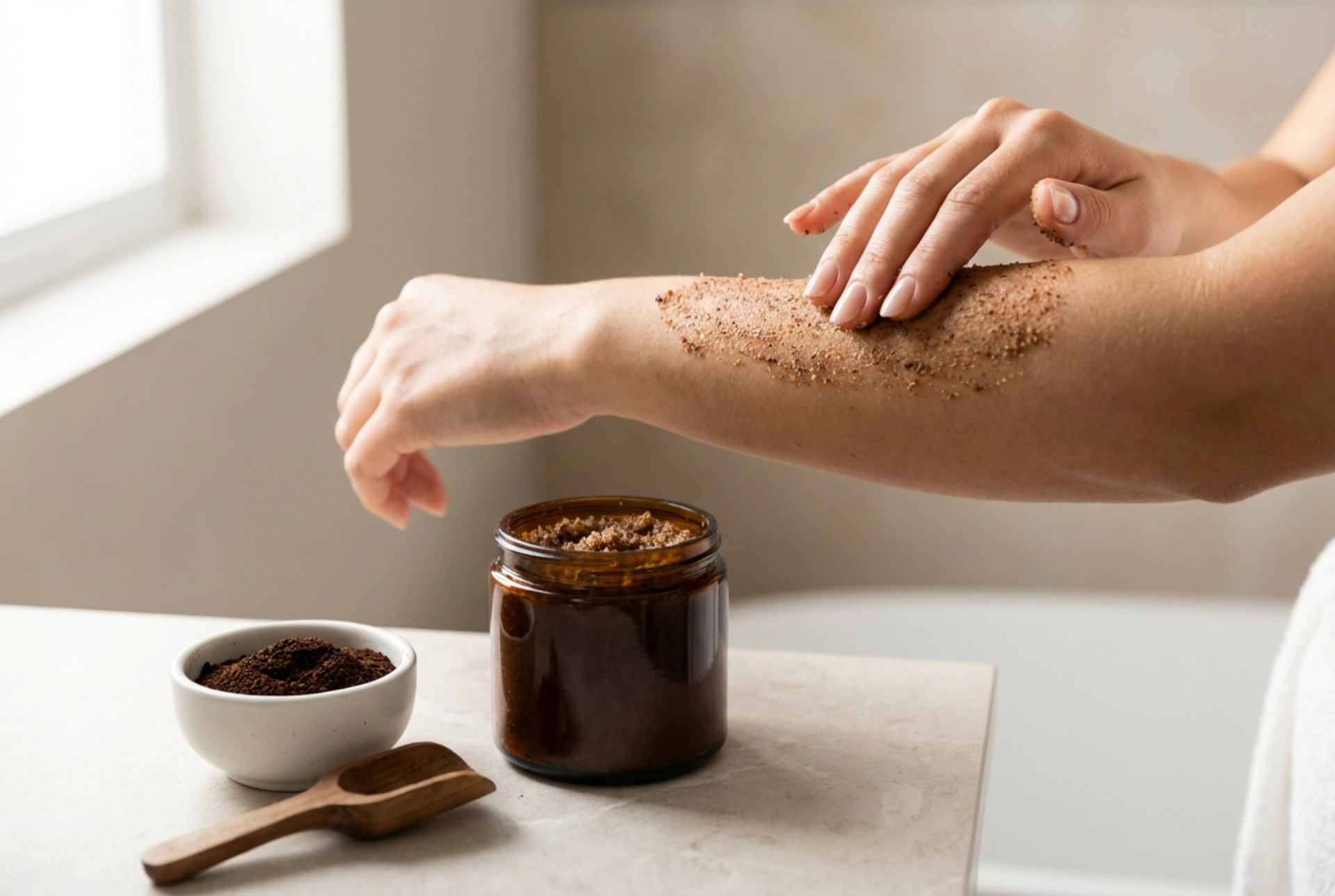 Scrub anticellulite passo dopo passo: ingredienti, tecnica e frequenza