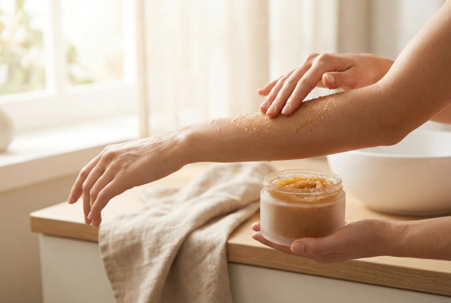 Scrub corpo a grana grossa: quando usarlo e come massaggiare la pelle