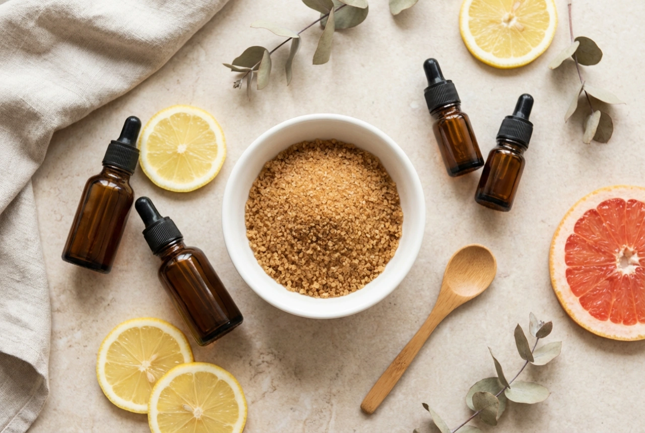 Scrub allo zucchero fatto in casa: proporzioni collaudate e fragranze naturali