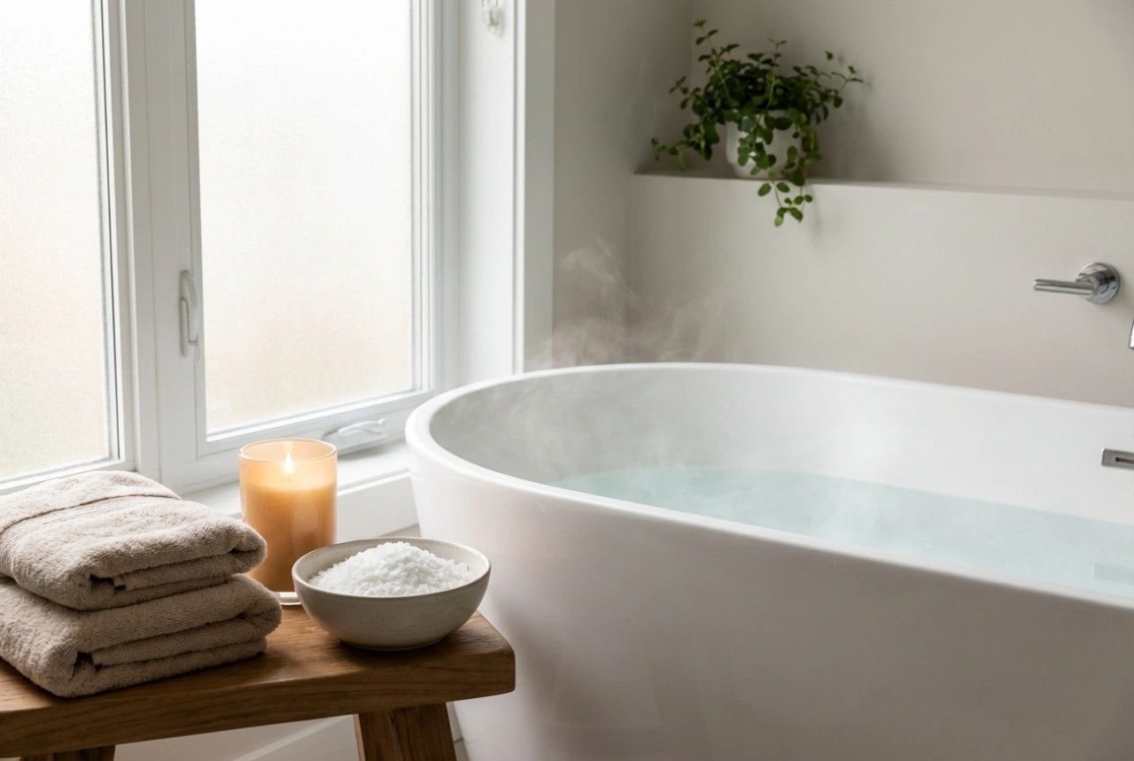 Bagno al magnesio a casa: come preparare la vasca e creare un'atmosfera rilassante