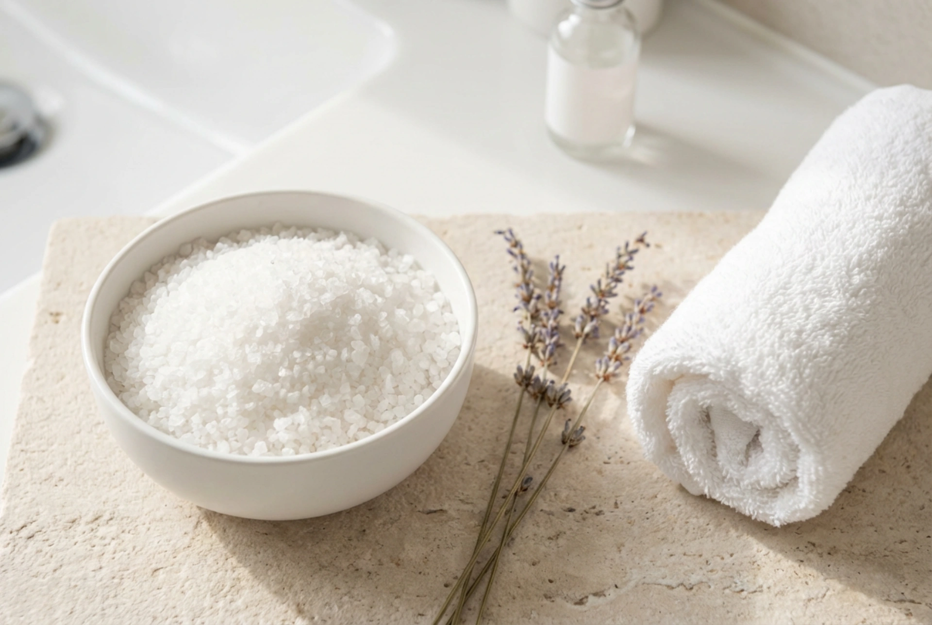 Sale di Epsom per il bagno: come usarlo e abbinarlo per una SPA a casa