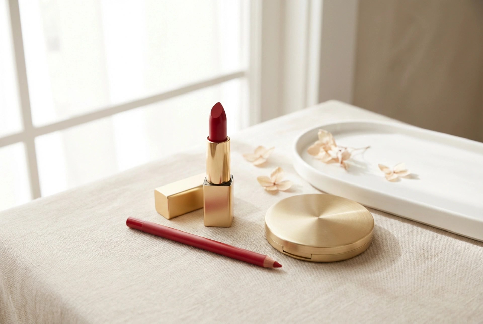 Rossetto rosso per ogni occasione: contorno, applicazione, ritocchi