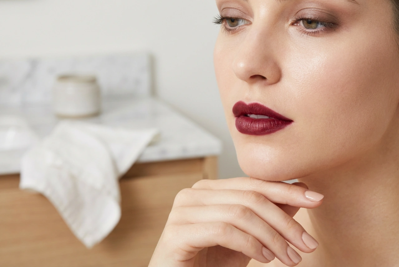 Rossetto bordeaux senza eccessi: come scegliere la tonalità e il trucco occhi