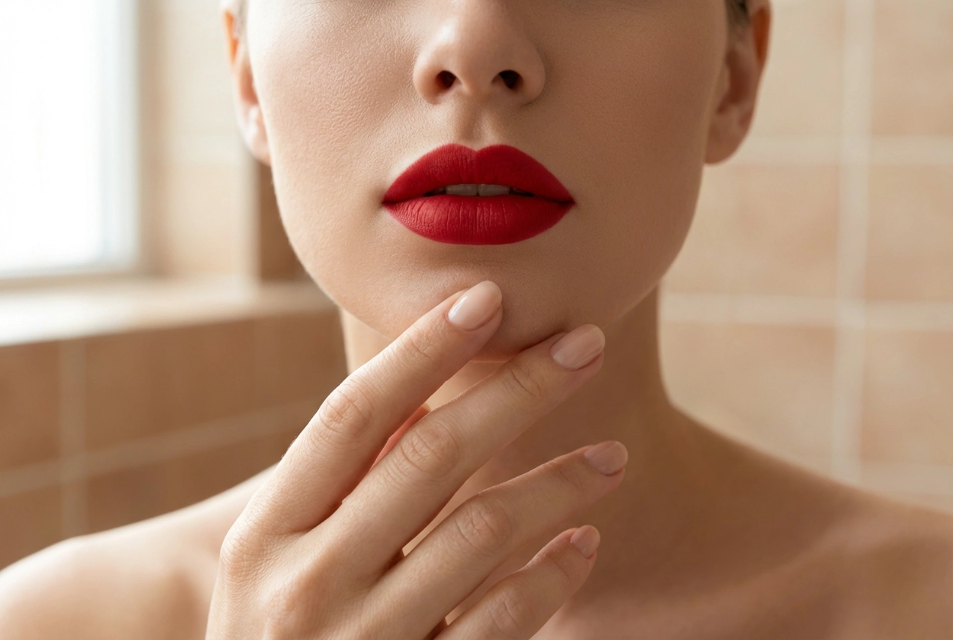 Rossetto rosso passo dopo passo: preparazione, contorno e lunga tenuta